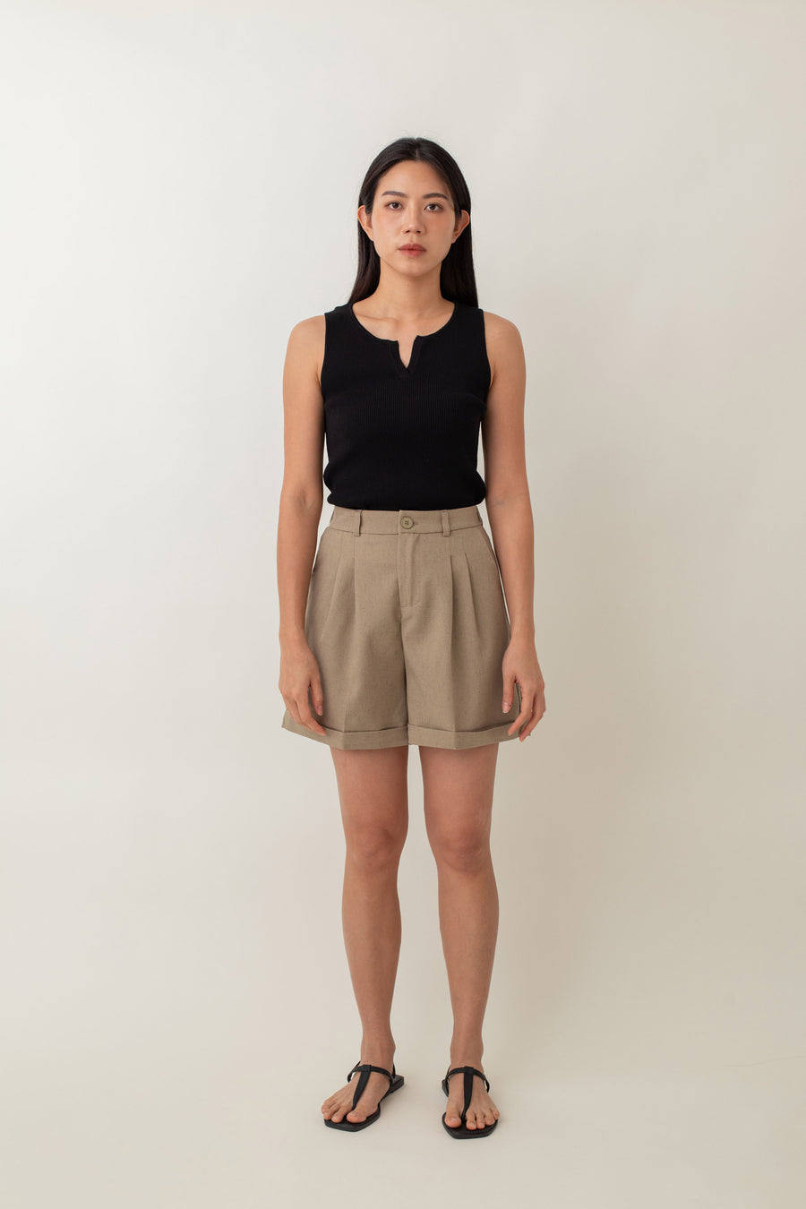 Olivia is your go-to for a chic, everyday look. With its ribbed texture and comfy stretch, this fitted top hugs your curves perfectly. The notched neckline adds a touch of flair, giving it a polished edge. Style it with jeans for a laid-back vibe or pair it with a skirt for a more dressed-up look.