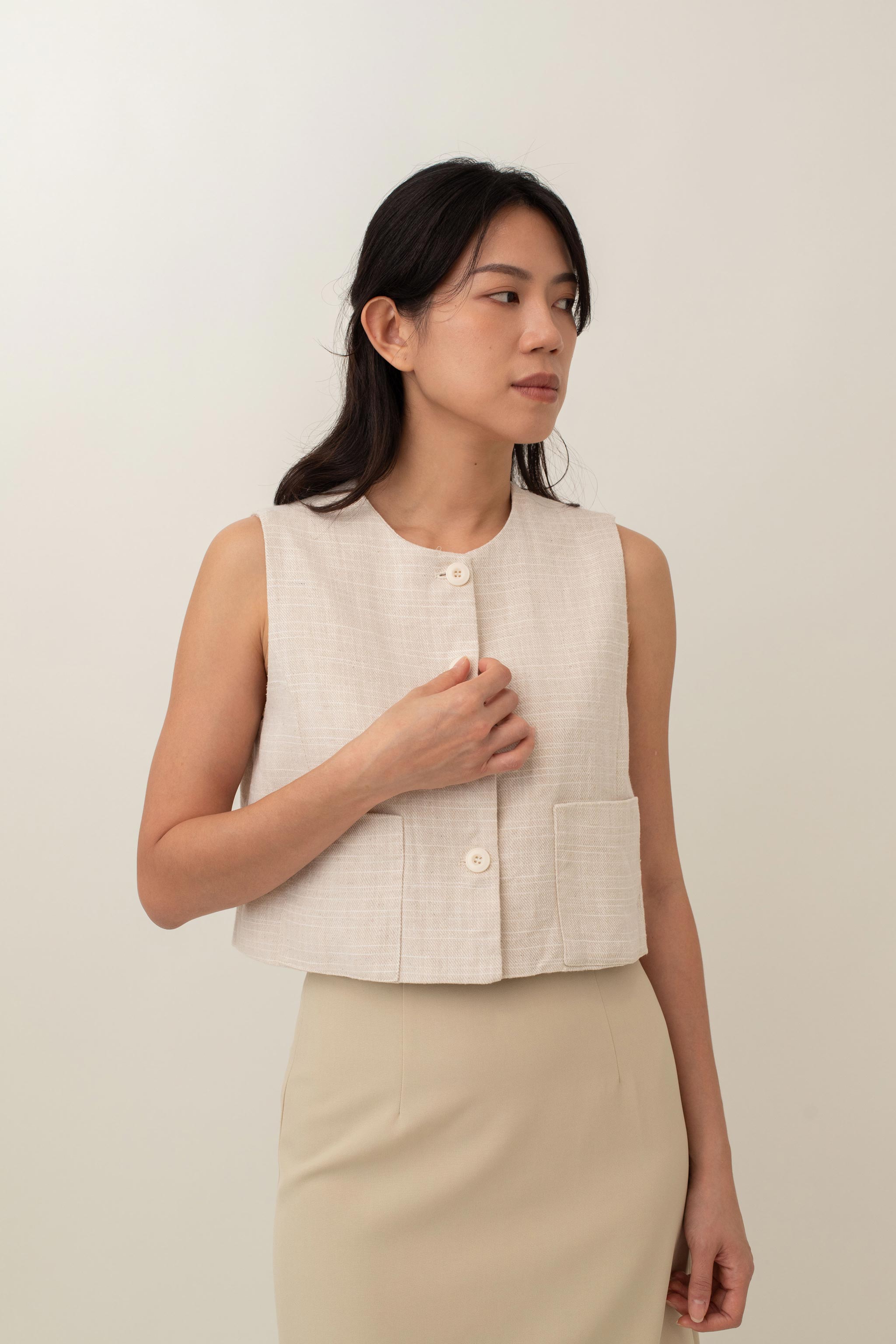 Kaia Tweed Vest