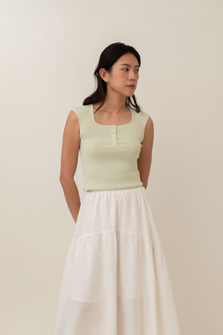 Daisy Button Top