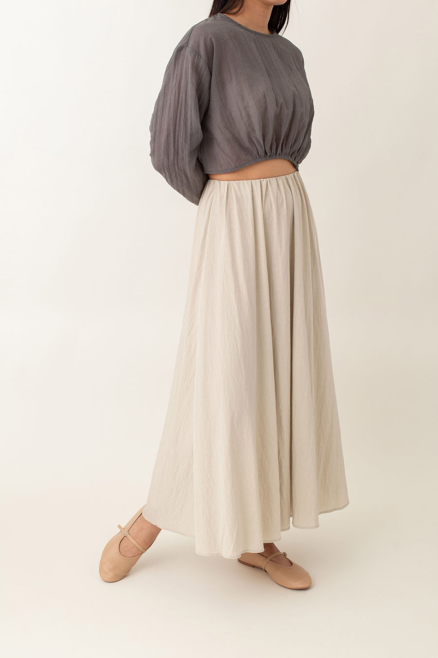 Luna skirt is all about effortless style and comfort! The gathered waist not only flatters your figure but also feels comfy, so you can wear it all day long. Its full flare design lets you move freely, whether you're twirling on the dance floor or just strolling through town.